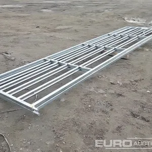 Unused 16' Heavy Galvanised Gates (2 of) 