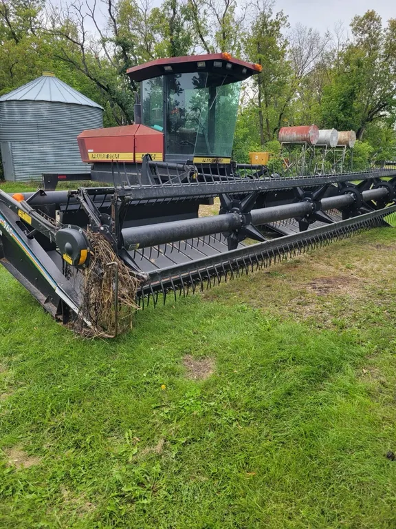 1996 Prairie Star 4900 Swather with 25 ft Macdon 960 Swather head