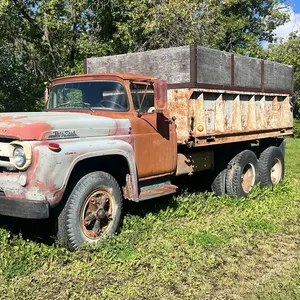 1957 Mercury Tandem dump truck 14' foot box 312 thunder bird engine 73285 miles
