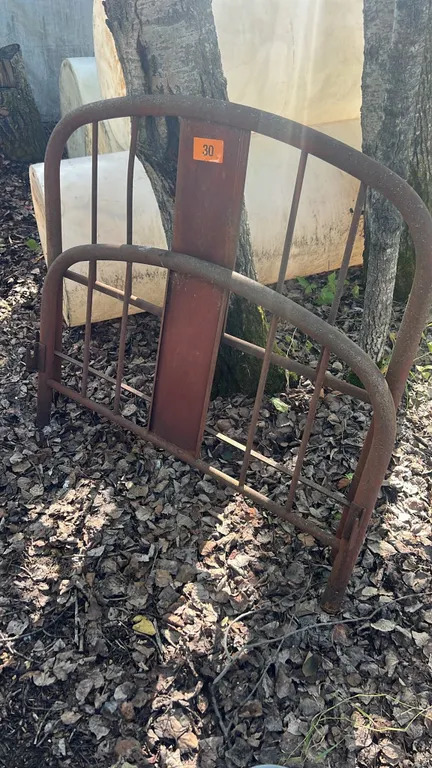 Antique bed head board and foot board