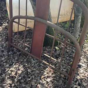 Antique bed head board and foot board