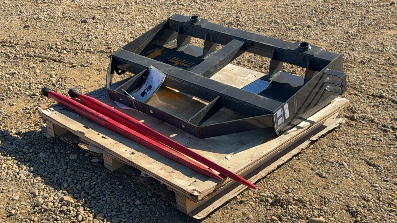 2026 Landhonor 48 IN. Skid Steer Dual Bale Spear Attachment