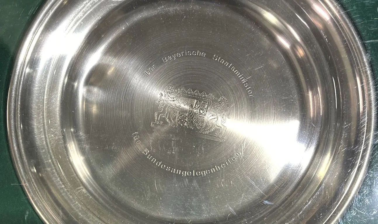 German Silver Plate Award by Bayerische Staatsminister
