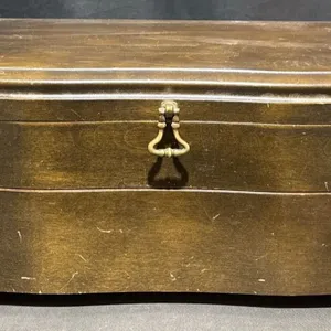 Pacific Silver Cloth Chest With Assorted Silver and Mother of Pearl Flatware