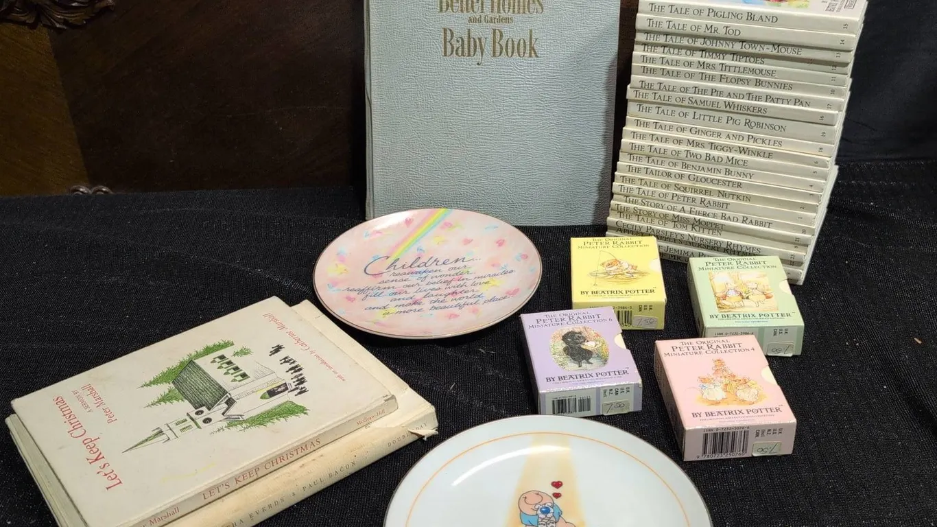 Beatrix Potter Miniature Book Sets, Better Homes Baby Book, 2 Gift Books