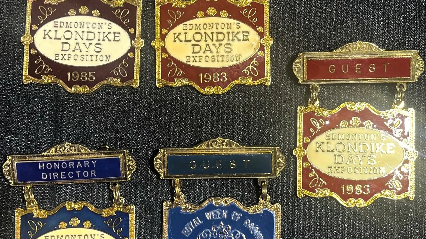 Edmonton Klondike Days Exposition Badges 1983-1985