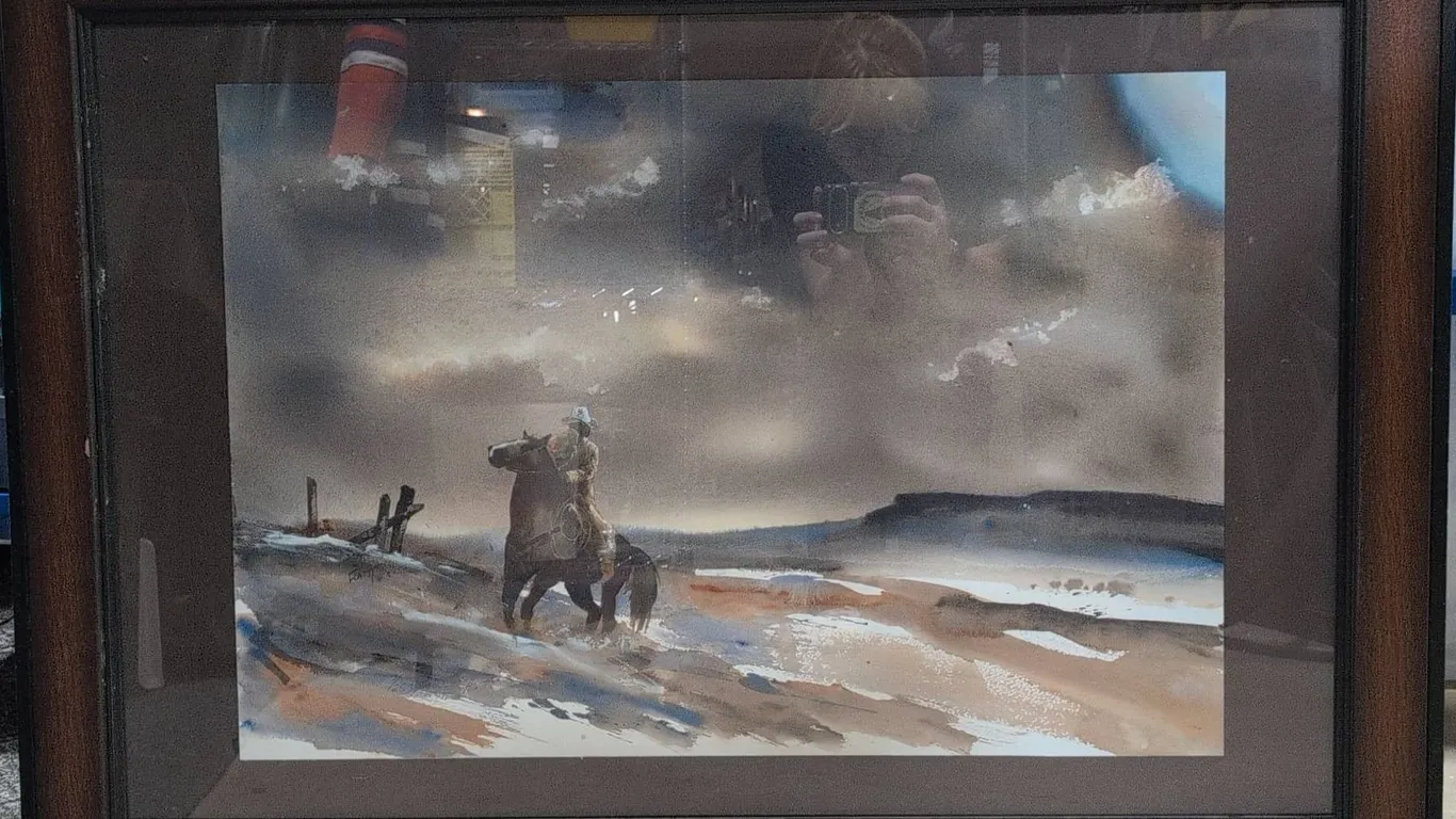 Graham Flatt 'Fatal Hesitation' Giclée 1/25 Signed COA Framed Western Print