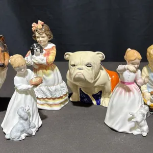 Royal Doulton and Paragon Porcelain Dog Figurines