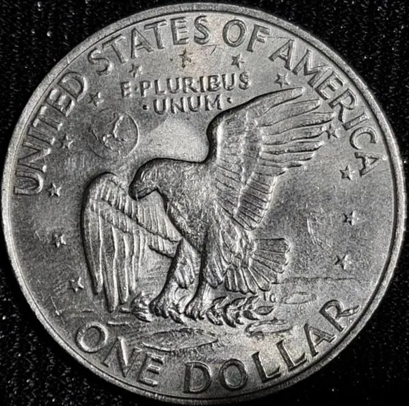 1972 Eisenhower One Dollar Coin, 90% Silver Composition