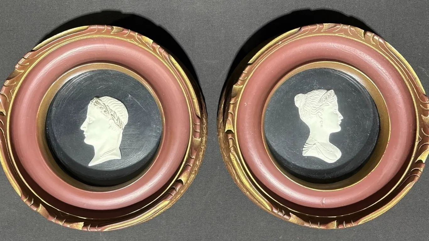 Classical Profile Relief Plaques in Shadowbox