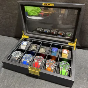 Men's Watch Lot: 5 SKMEI Sport Chronograph and 5 NEIOSH Mesh Band Watches with Display Box