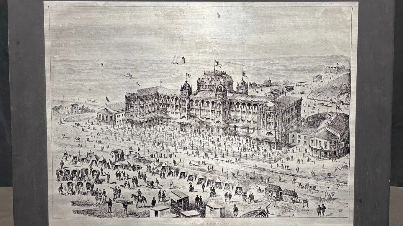 Metal Etching of Grand Hotel Kurhaus, Netherlands