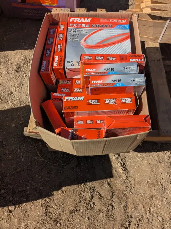 Large Box of NEW Assorted Automotive Air Filters
