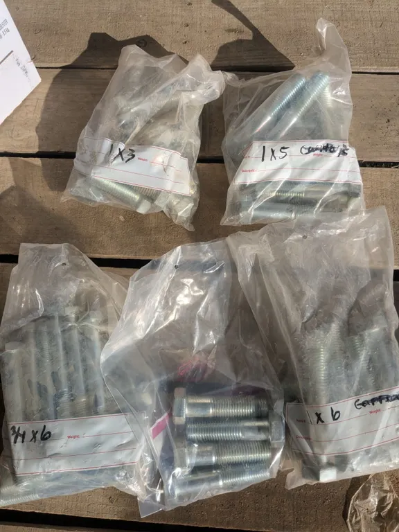 (5) Bags Assorted Bolts – ¾” and 1”