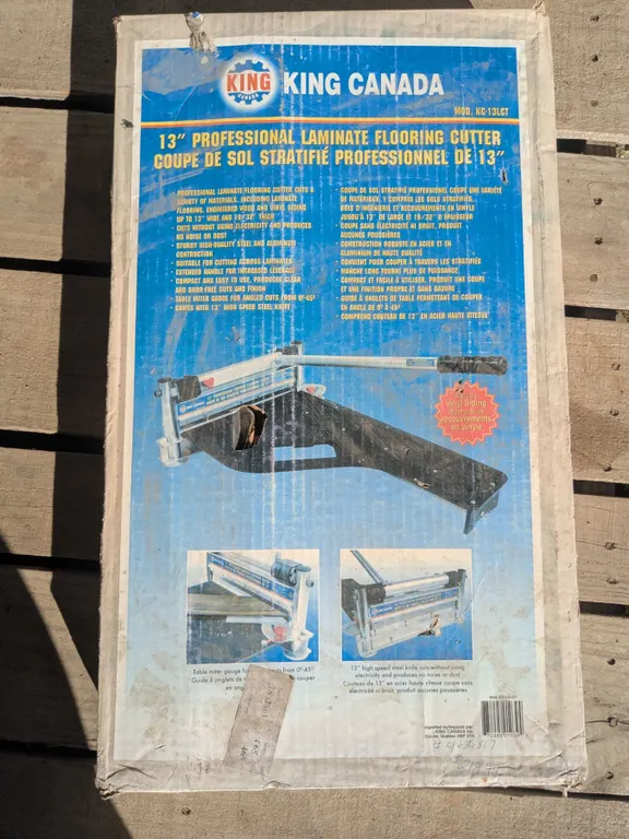 NEW King Canada Laminate Flooring (Vinyl Siding) Cutter