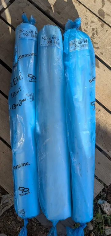 (3) NEW Rolls of Heavy Poly, 102”x 59’