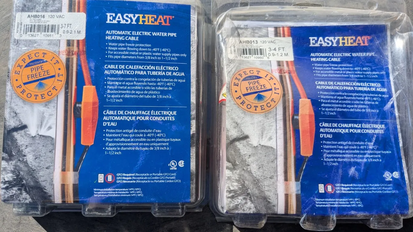 (2) NEW Waterpipe Heating Cables, 3-4’ & 3-7’