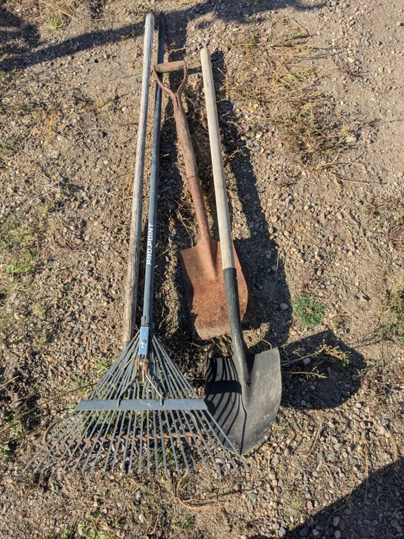 *OFFSITE* (2) Shovels, (2) Rakes