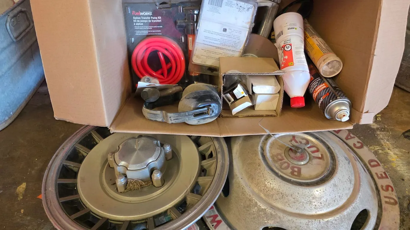 *OFFSITE* Lot of Misc. Shop Supplies, Hubcaps, etc.