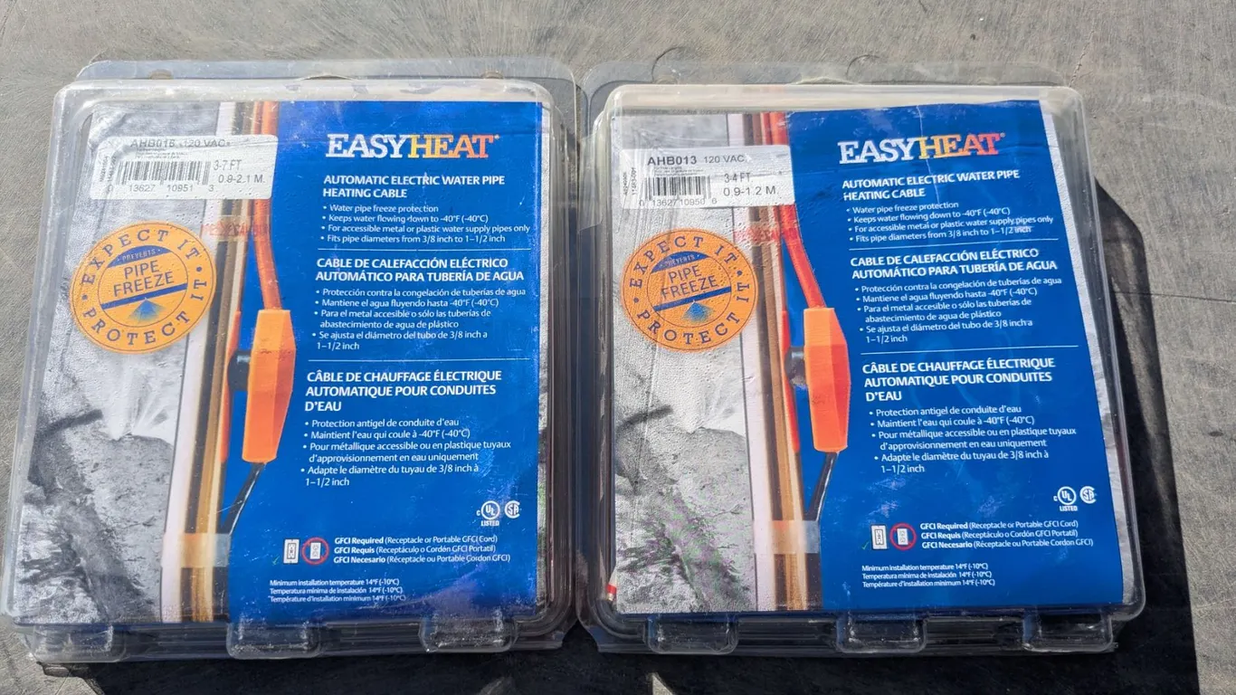 (2) NEW Waterpipe Heating Cables, 3-4’ & 3-7’