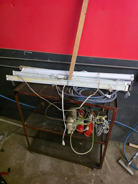 *OFFSITE* Metal Cart w/ Contents – 36”x 19”x 40”h