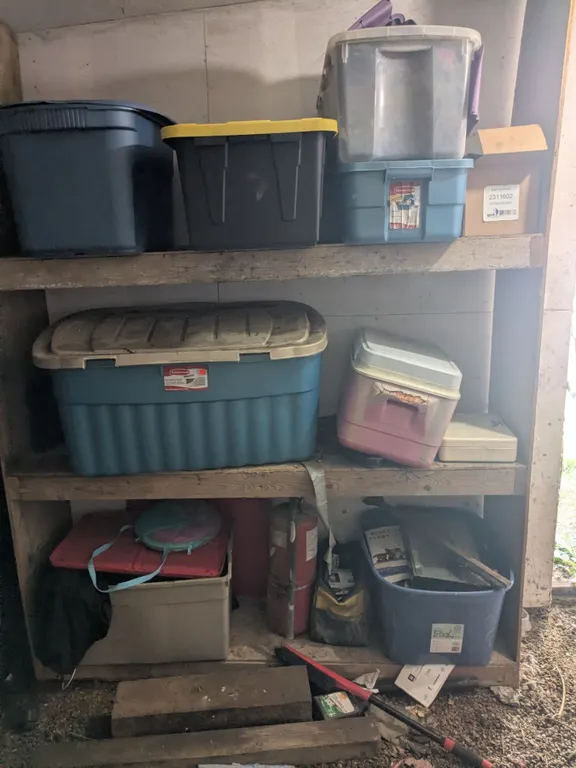 *OFFSITE* (8) Bins of Misc. Items plus Loose Items on Shelf