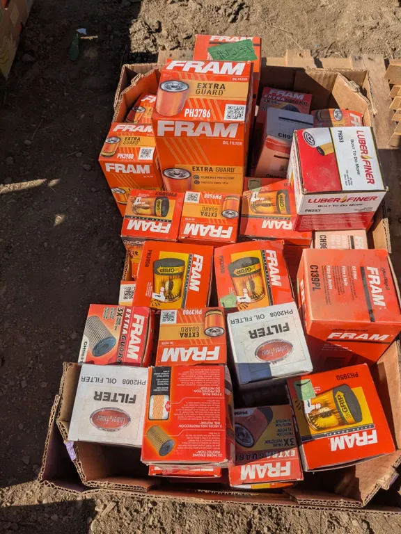 Large Box of NEW Assorted Automotive Oil Filters