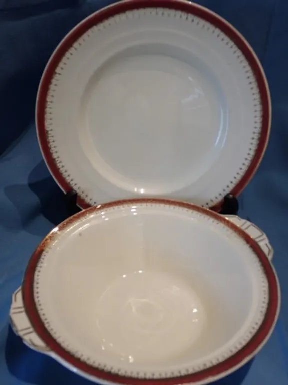 Creampetal Ironstone Serving Ware