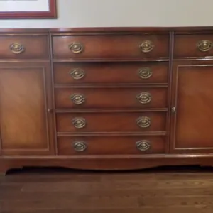 Serpentine-Front Buffet Sideboard