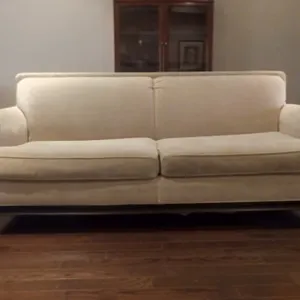 Two Cushion Upholstered Sofa