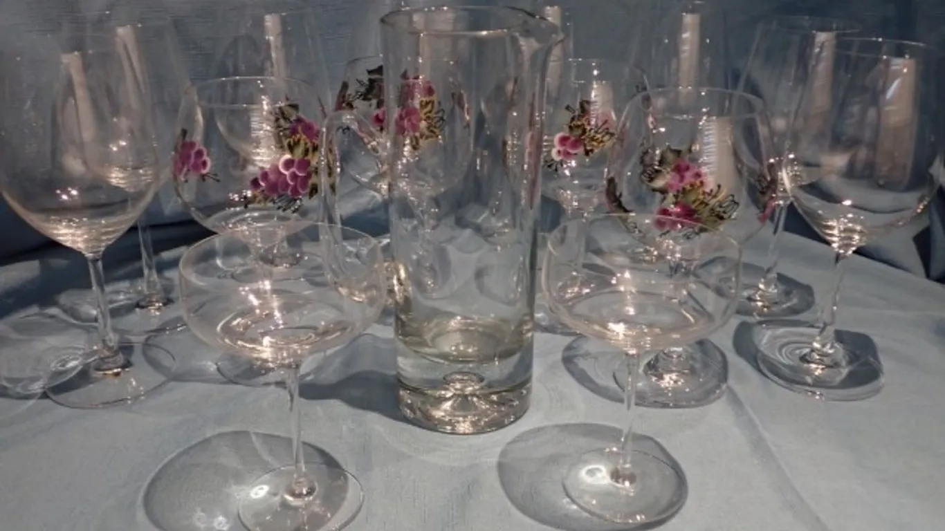 Hand-Painted Wine Glasses & More