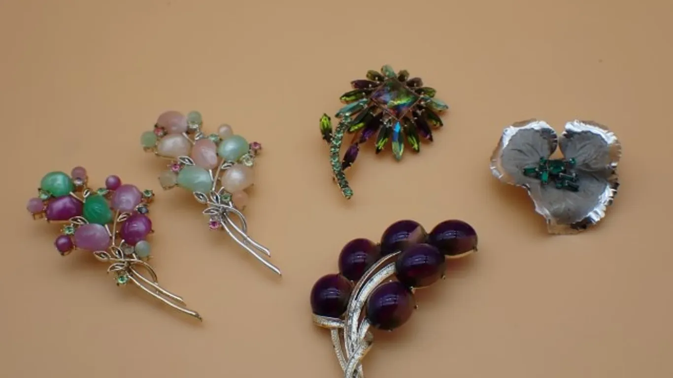 Five Brooches