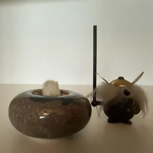 Pottery oil lamp, Viking miniature