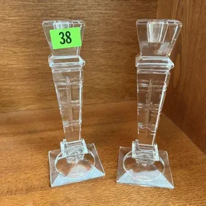 Crystal candlesticks (2)