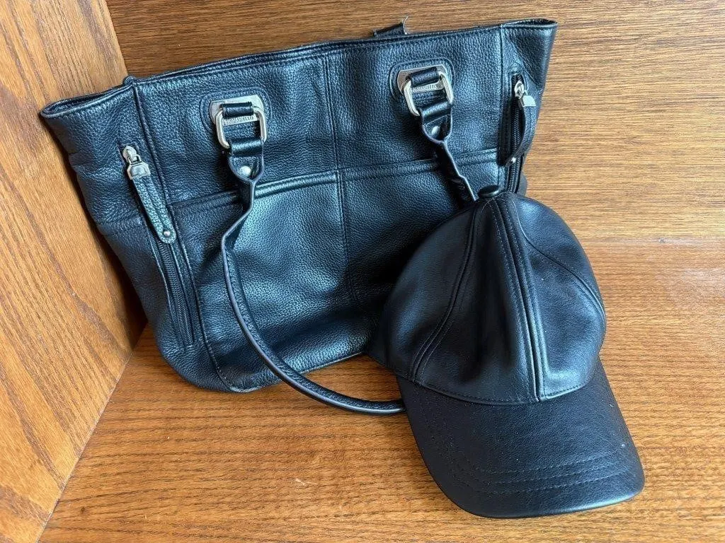 Tignanello tote bag, ball cap