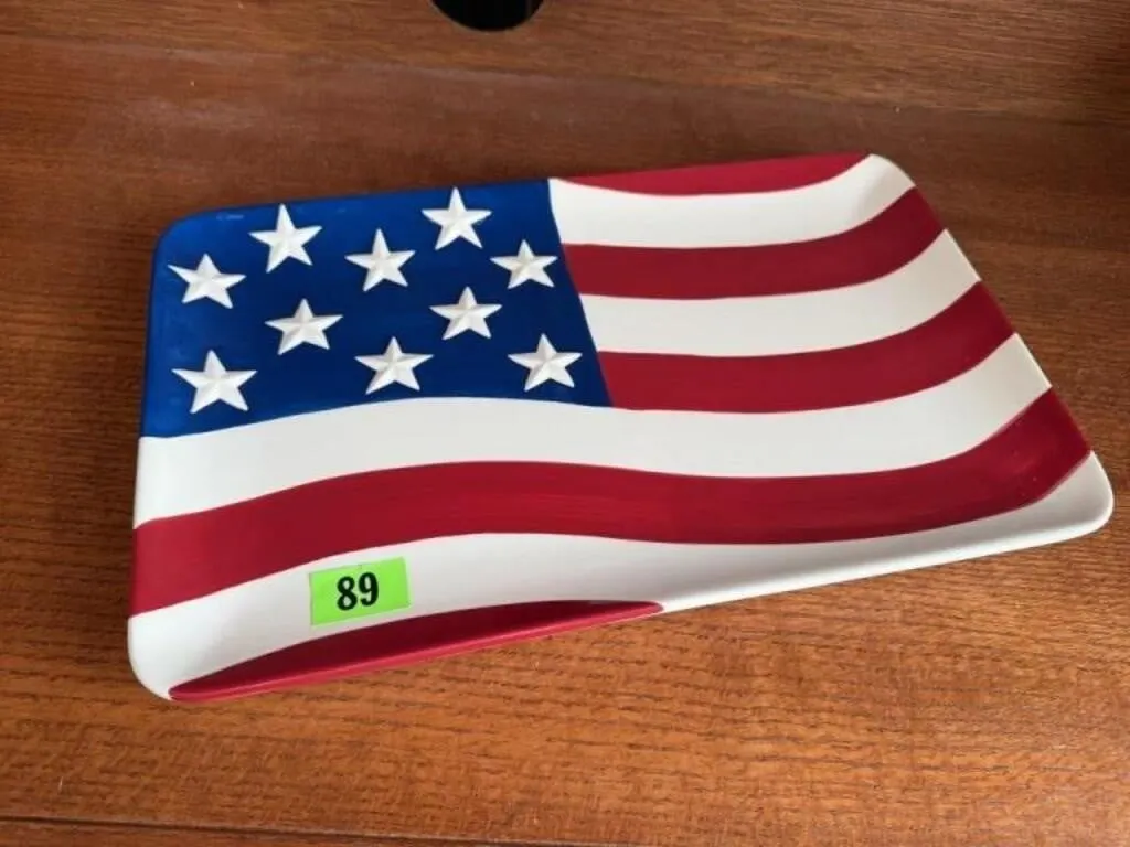 American flag dish