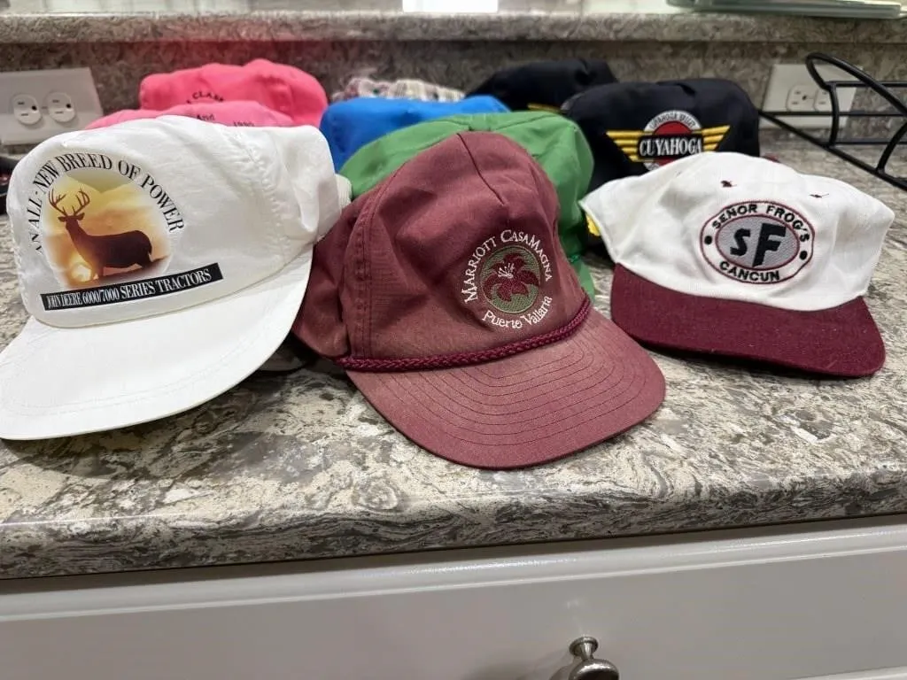 Assorted baseball caps