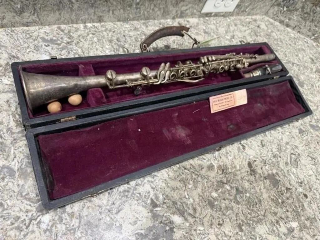 Vintage Elkhart metal clarinet