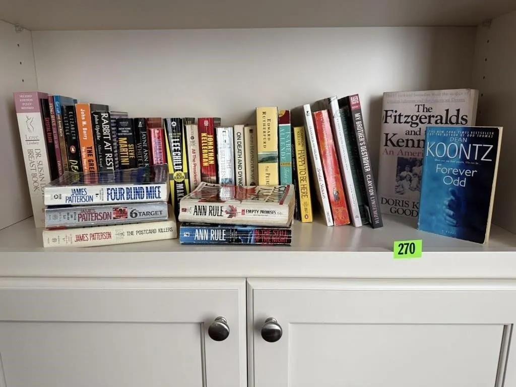 Paperback books, James Patterson, Dean Koontz