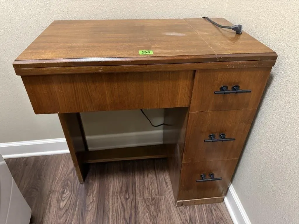 Singer sewing machine cabinet