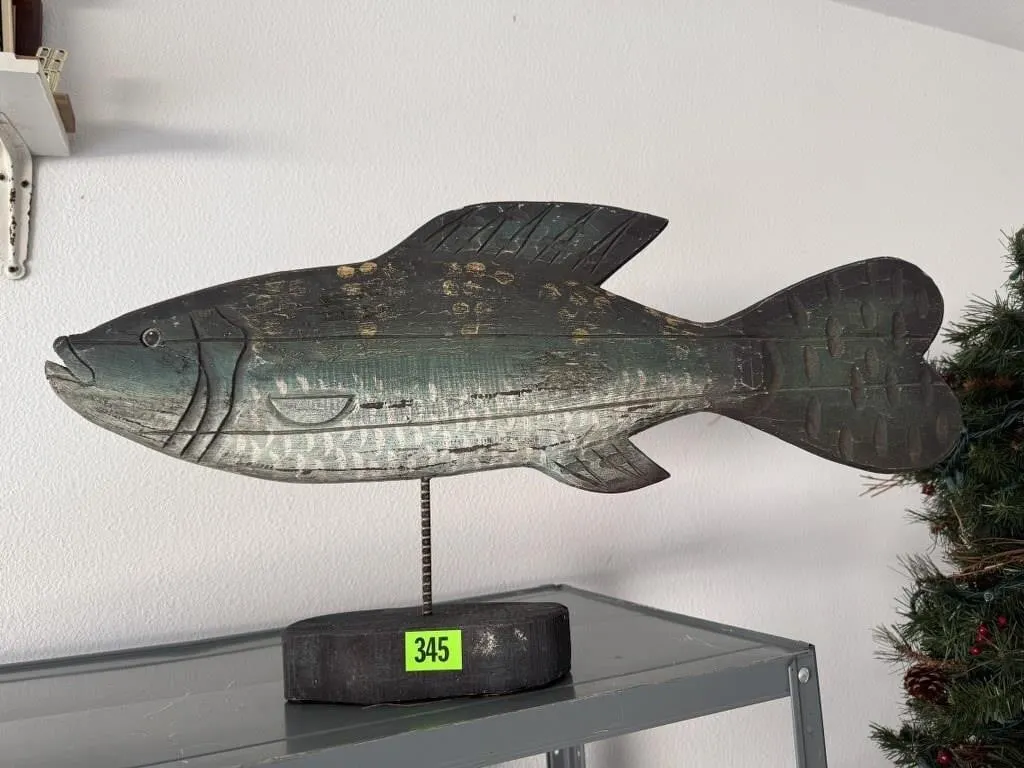 Decorative wooden fish