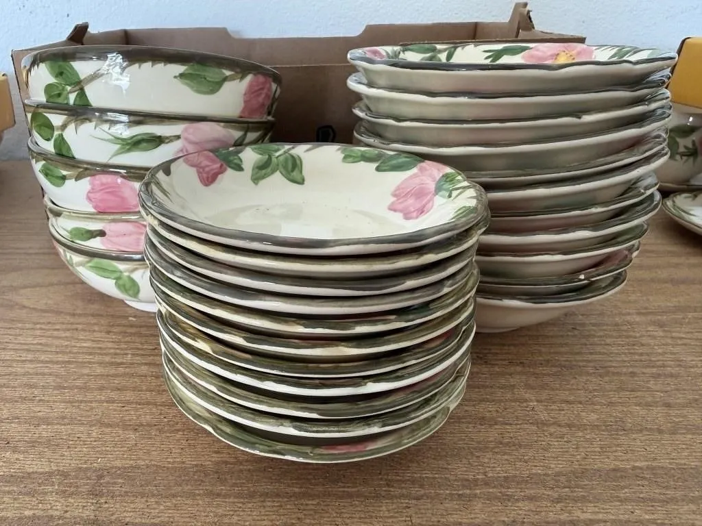 Franciscan Desert Rose Earthenware plates, bowls