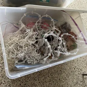 Storage container, beads, potpourri, bowl fillers