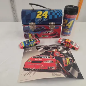 Jeff Gordon Items - Lunch Box, Thermos, Picture & 2 Cars