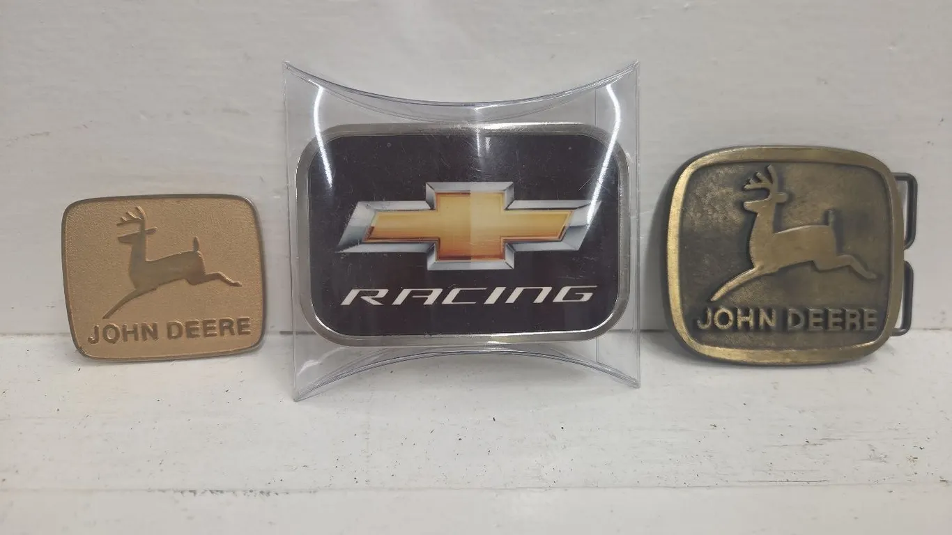 2 - JD Belt Buckles & Chevrolet Racing Buckle
