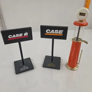 2 - 1997 Case Trade Fair Dealer Signs & Case Visible Gas Pump