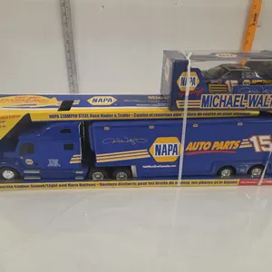 1/24 2003 Exclusive NAPA Battery Op Race Hauler & Trailer w/ Michael Waltrip NASCAR - NIB
