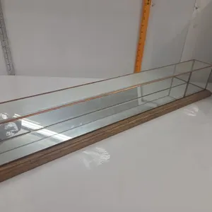 Homemade Oak Mirrored Showcase - fits 1/64 toys
