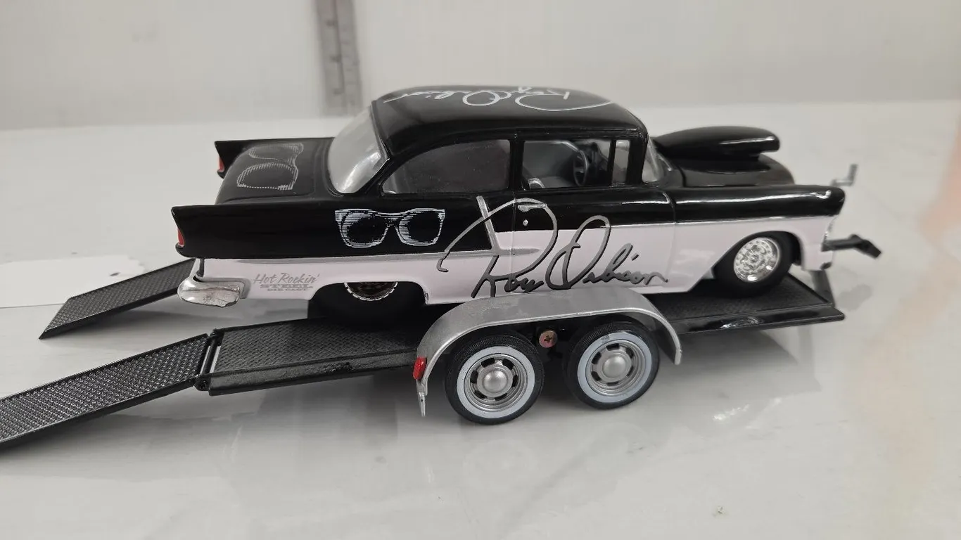 1/24 1955 Chev Bel Air w/ Car Hauler - Ray Orbison Ed.