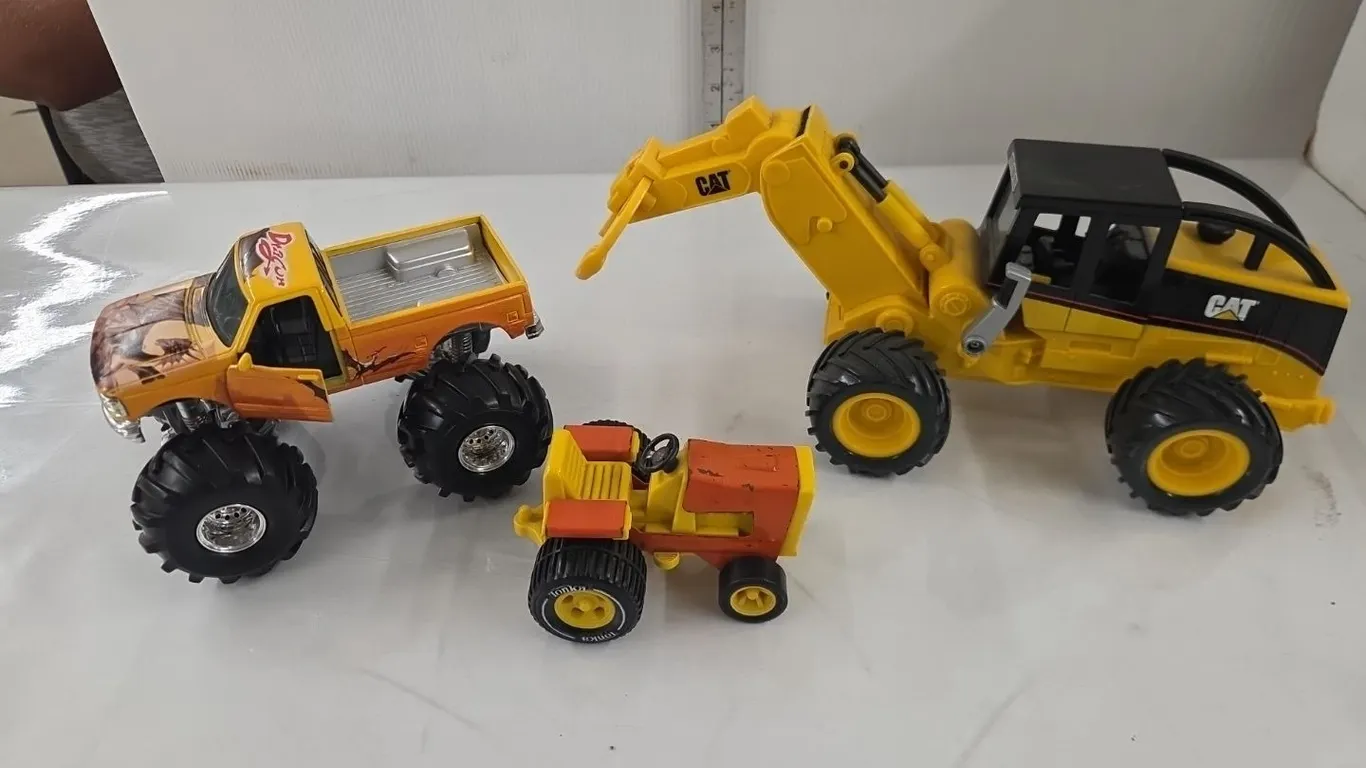 Tonka Logging Machine & Garden Tractor & Monster Truck